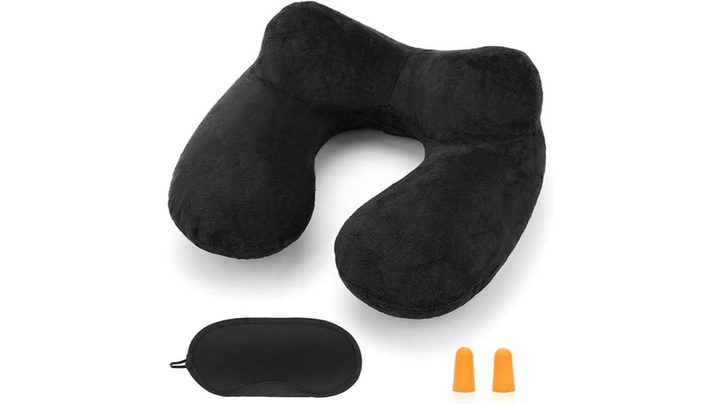 15 Best Inflatable Neck Pillow 9 washable velvet travel pillow