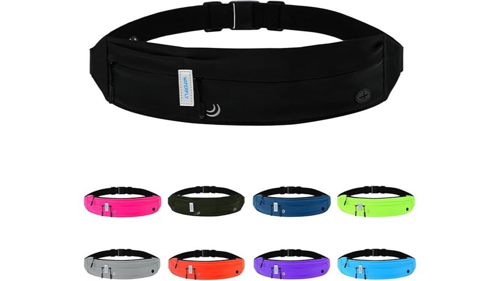 Best Running Belts for Valuables Every Trail Runner Needs 4 waterfly slim black fannypack