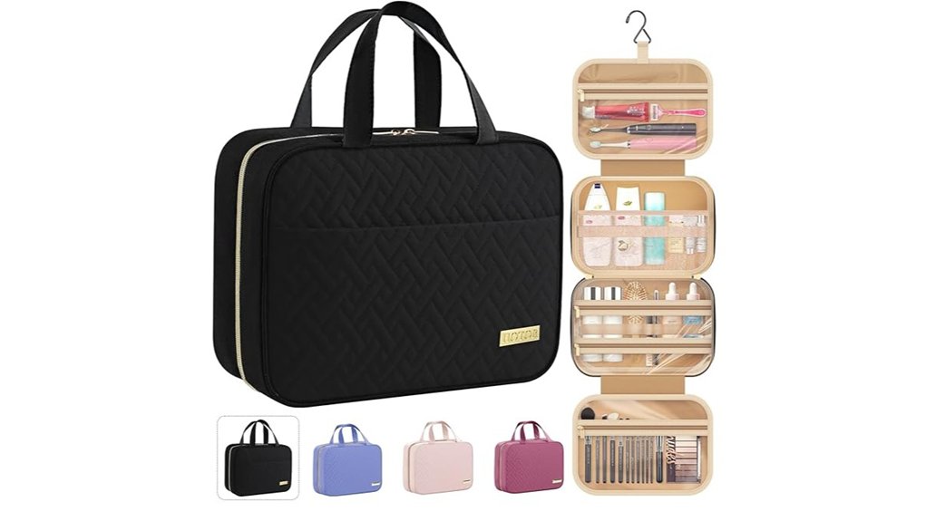 Must-Have Hanging Toiletry Bags for Tiny Bathroom Spaces 14 waterproof travel makeup bag