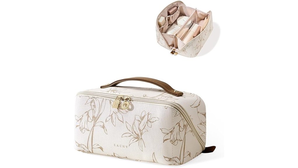 Top Travel Makeup Bags for Easy Cleaning & Great Compartments 9 waterproof travel makeup bag