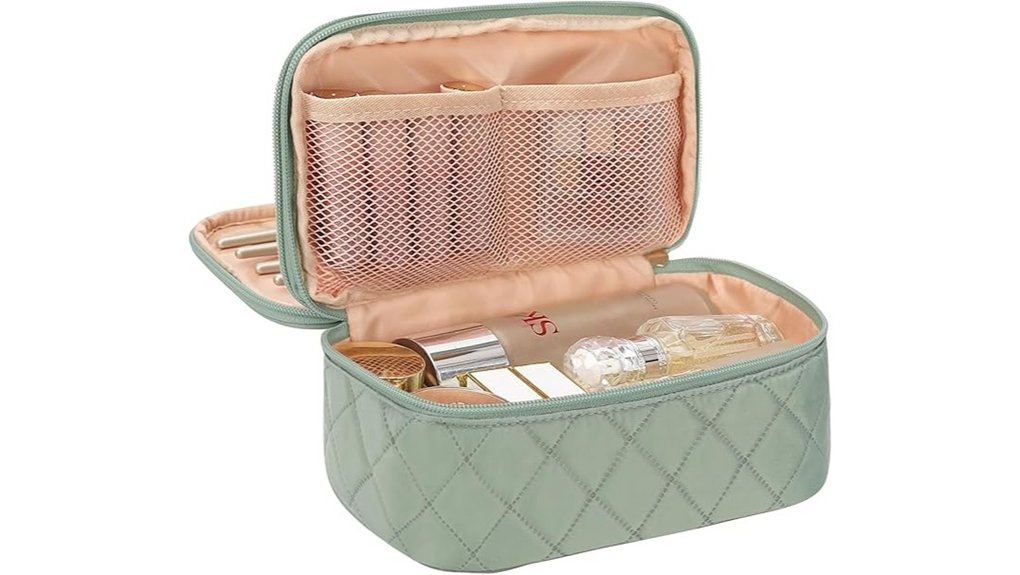 Top Travel Makeup Bags for Easy Cleaning & Great Compartments 12 waterproof travel makeup organizer
