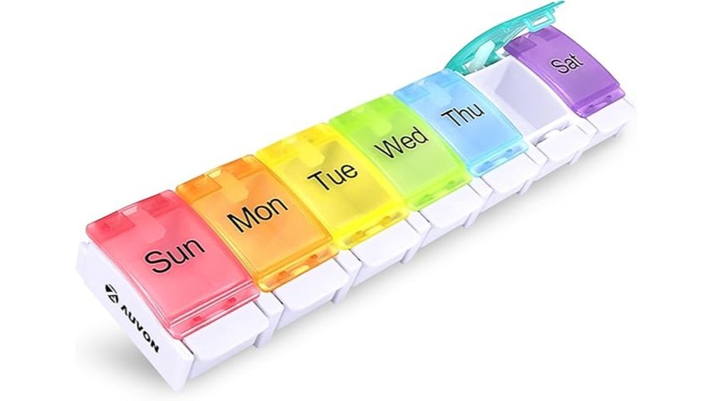 weekly pill organizer design
