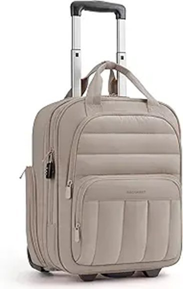 Top Underseat Bags with Laptop Protection (Work + Travel) 9 wheeled 16 inch underseat bag