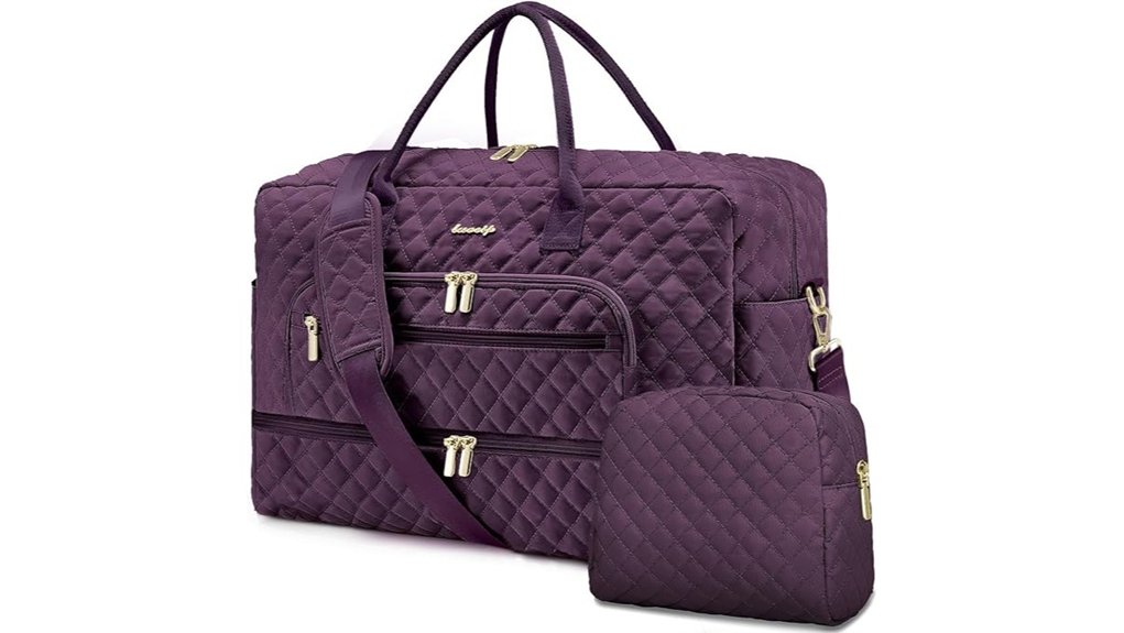 Travel Totes That Double as a Personal Item for Travelers 2 women s duffle shoe wet