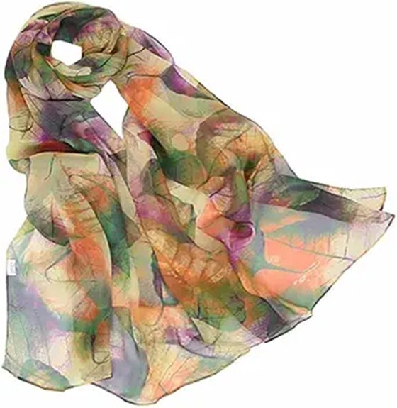 women s lightweight floral scarves