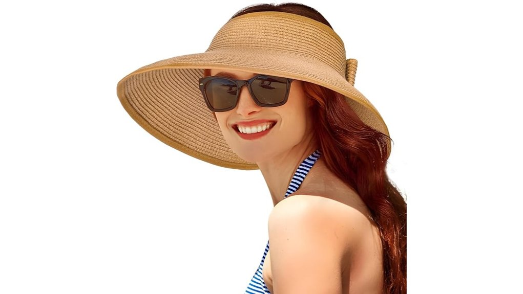 women s packable straw visor