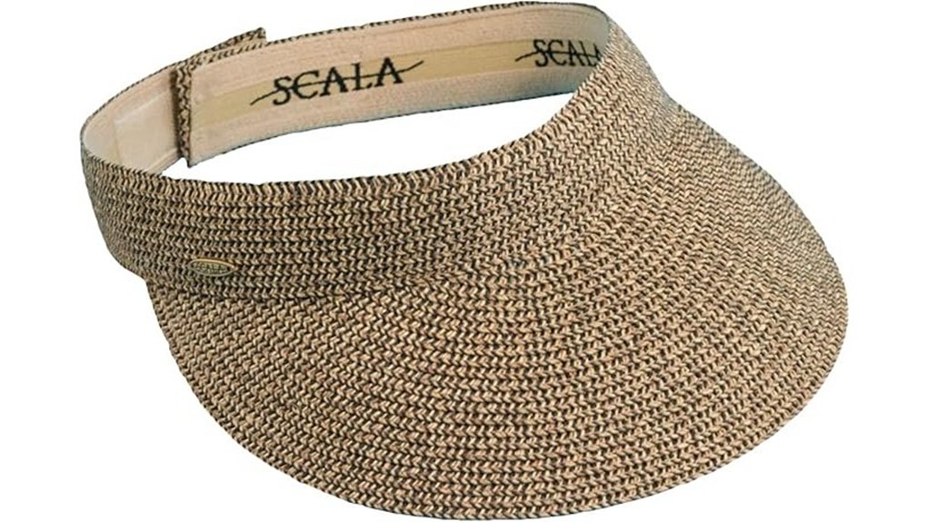 women s paper braid visor