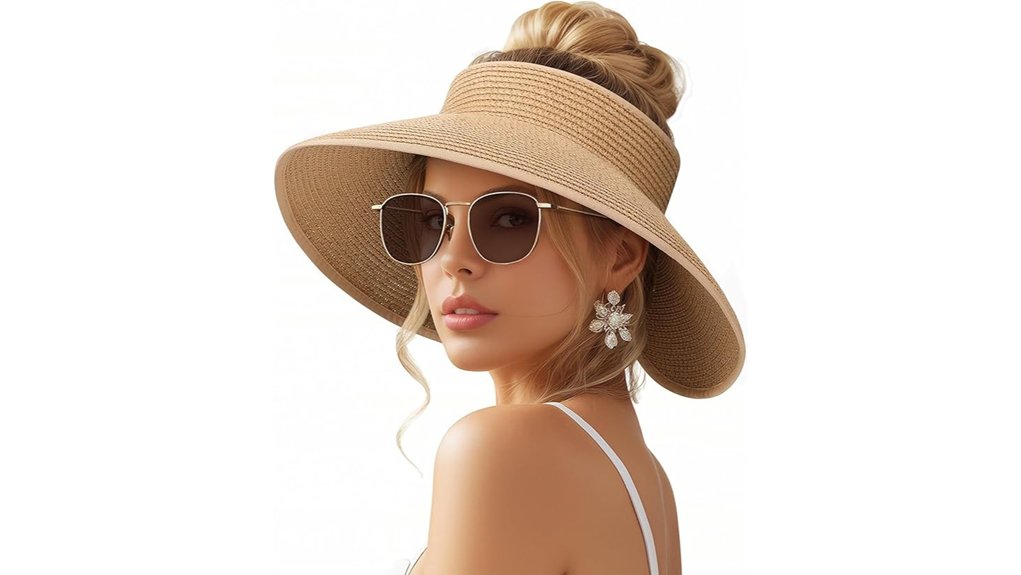women upf50 widebrim strawhat
