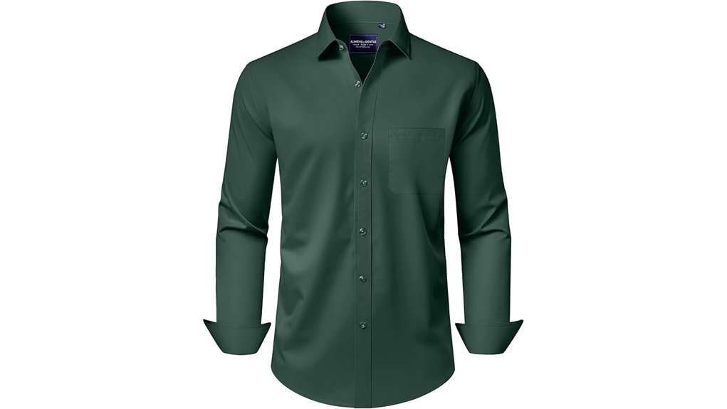 wrinkle free stretch dress shirt