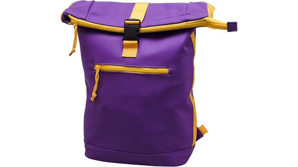 x ray purple yellow backpack