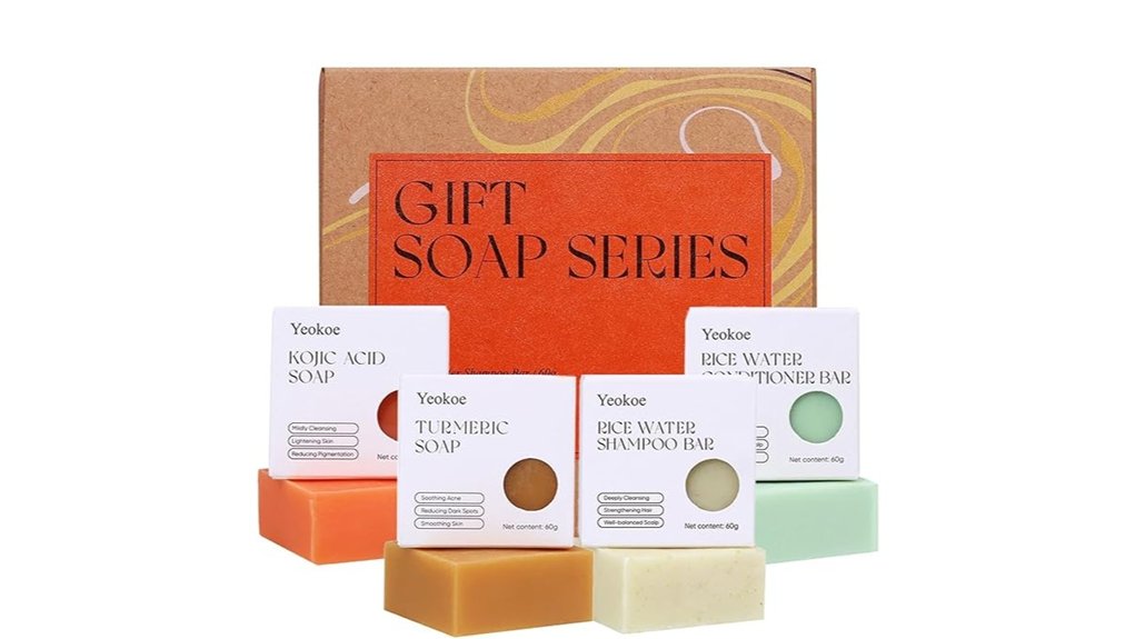 Best Solid Toiletry Bars (Shampoo, Conditioner, Soap) 6 yeokoe turmeric soap set