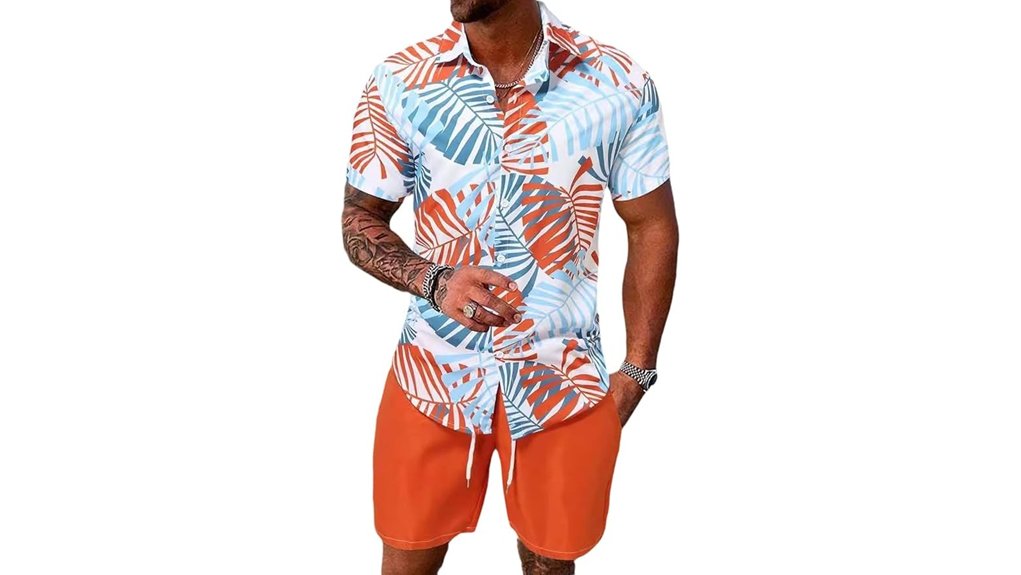 Best Quick-Dry Clothing Sets for Effortless Beach Holidays 2 yimoon men s tropical two piece