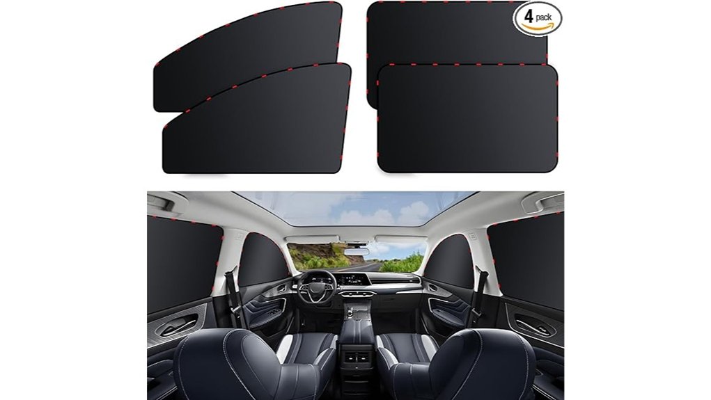 Best Car Window Shades for Road Trips 10 zatooto four pack car blackout curtains