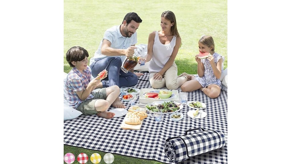 Picnic Blankets With Waterproof Backing: Top Picks 3 zaze 80x80 waterproof blanket