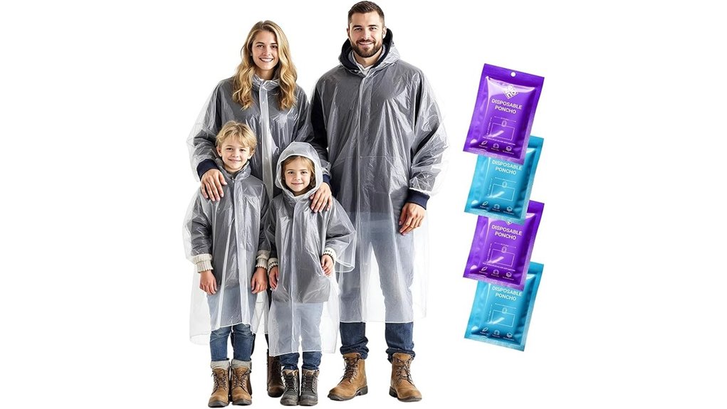 zeno disposable rain ponchos