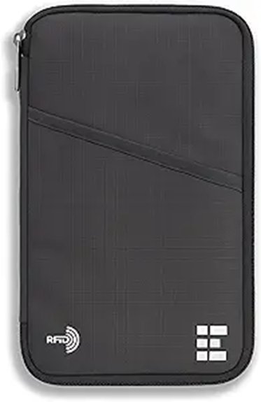 Family Travel Document Organizers: Passports, Tickets & Cash 14 zero grid rfid passport