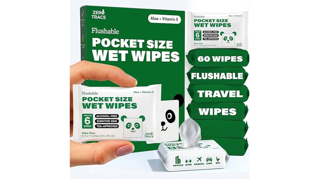 Top Travel Wet Wipes Resealable Packs for Stress‑Free Flights 15 zero trace aloe flushables