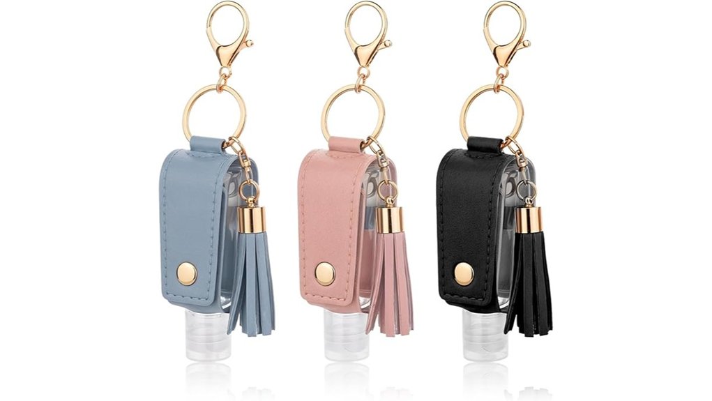 zeyiyer three pack bottle keychains