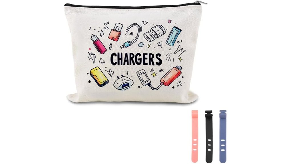 Cable Organizer Pouches to Keep Your Cords Tangle-Free 7 zippered travel cable organizer