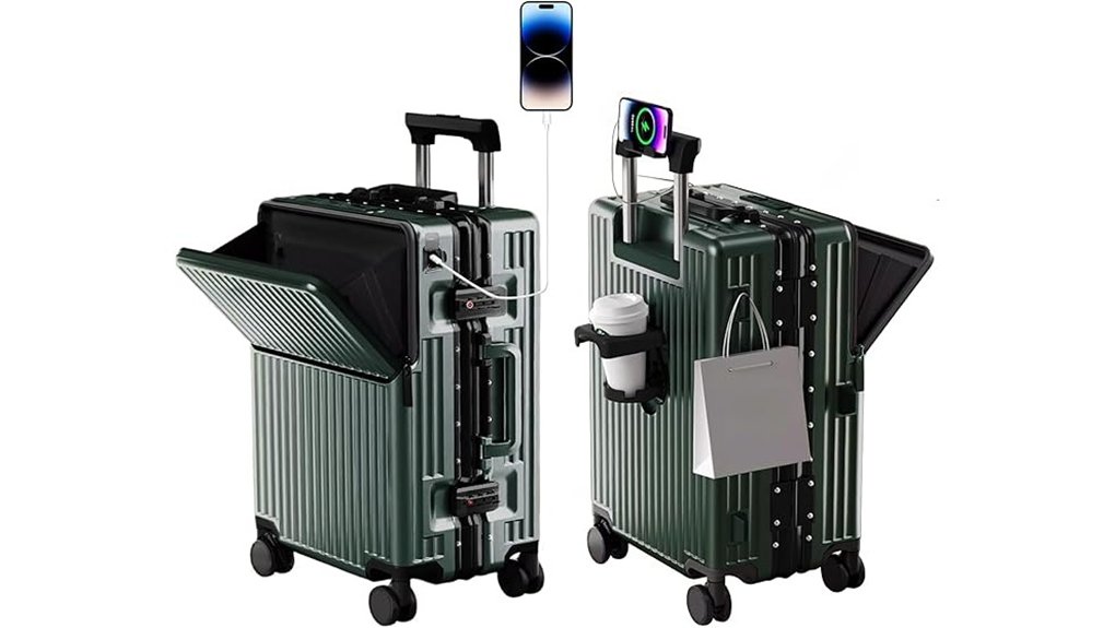 Best Carry-On Suitcases With Quiet Wheels 7 zipperless polycarbonate expandable carry on