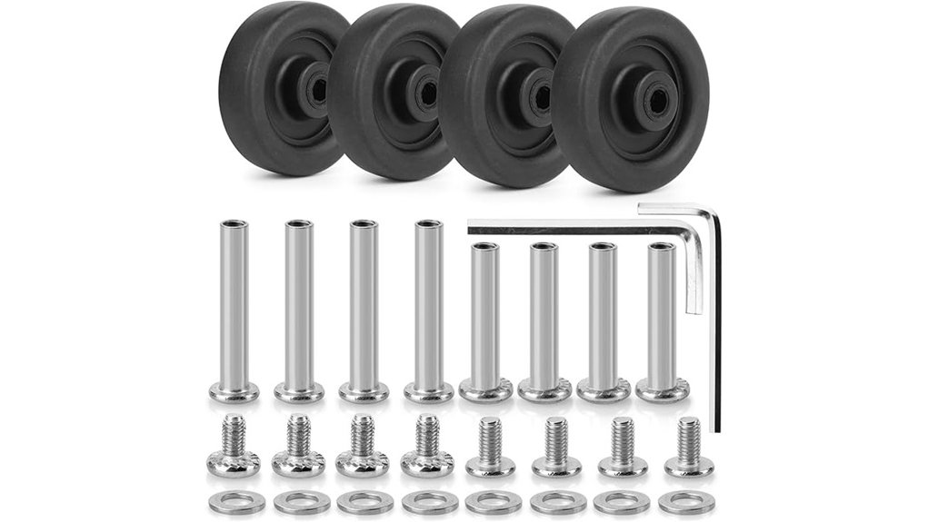 Luggage With Replaceable Wheels That Last Forever 12 zoofen four pack luggage wheels