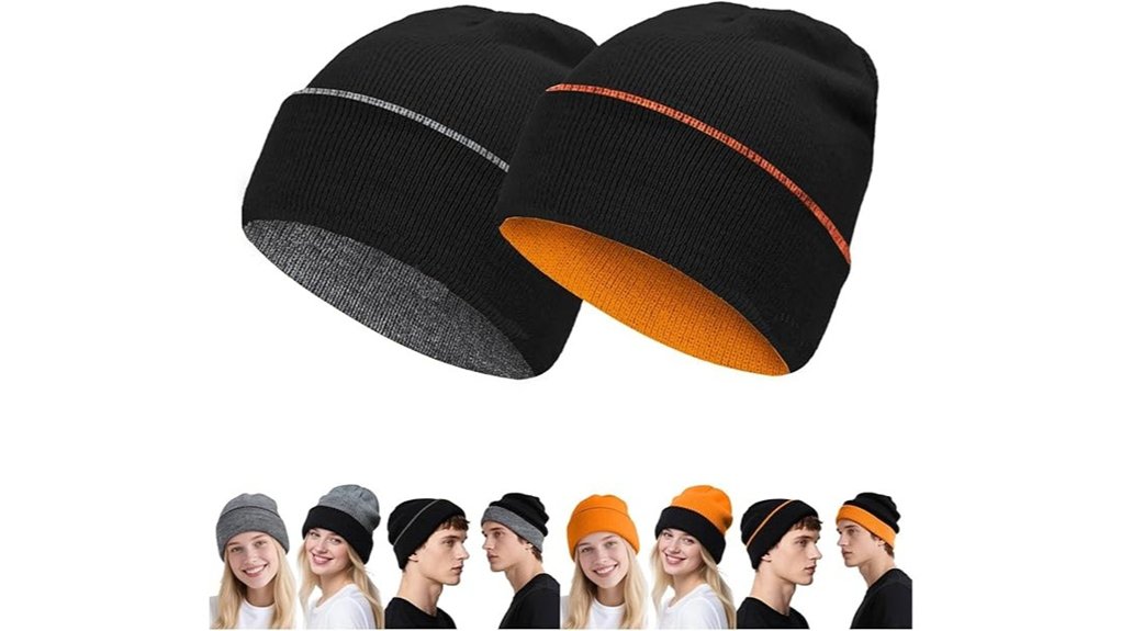Winter Hats & Beanies That Deliver Warmth Without Bulk 14 zooron 2 pack reversible beanie