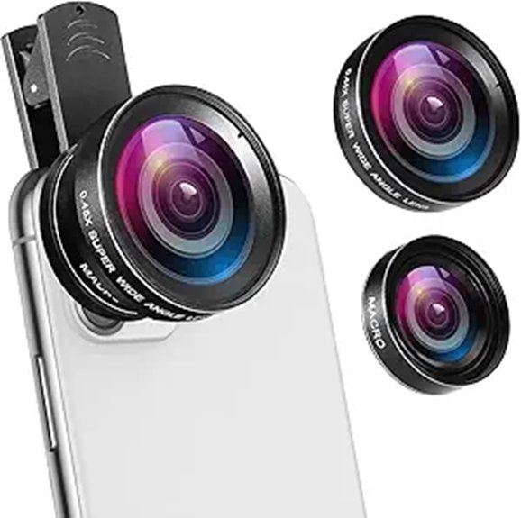 Smartphone Lens Kits for Epic Travel Photos (Wide + Macro) 12 0 45x wide 15x macro