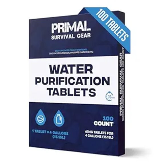 Water Purification Tablets Every Emergency Kit Needs 7 100 emergency camping tablets