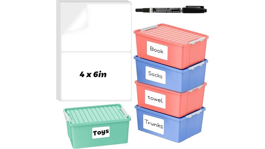 Best Packing Cube Labels and Tags That Make Finding Items Quick 9 100 marker stamped storage labels