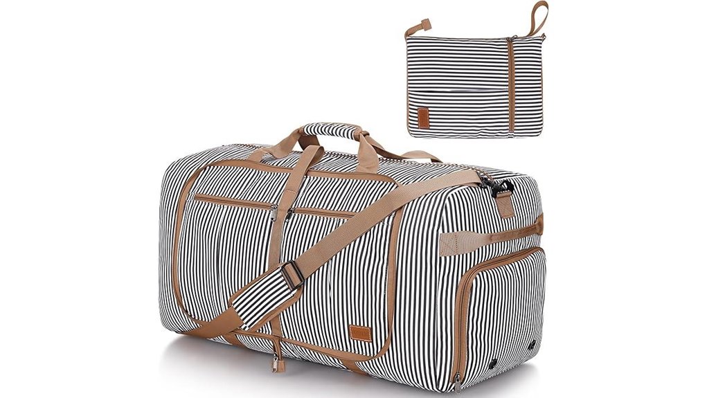 Best Foldable Travel Duffels With End Shoe Pockets 2 100l duffle shoe compartment