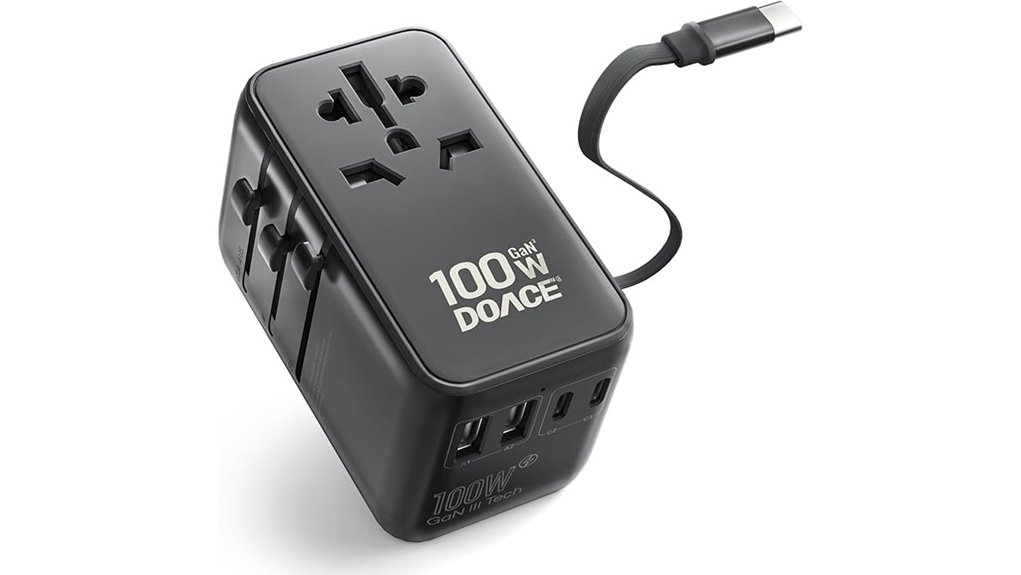 Top USB‑C GaN Chargers with EU/UK/US Plug Set (Modular) 13 100w gan five ports