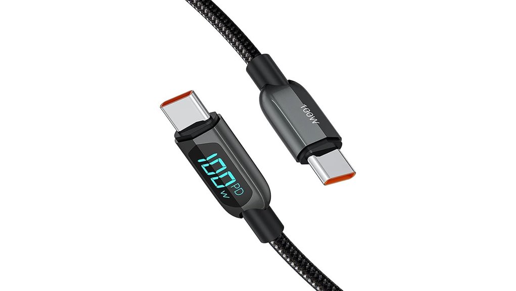 Top USB‑C Cables with Wattage Displays for Power‑Savvy Users 7 100w led usb c cable