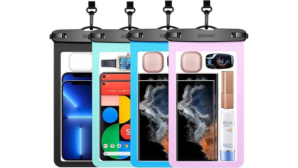 Waterproof Phone Pouches That Keep Touchscreens Working 12 10 5 waterproof pouch lanyards
