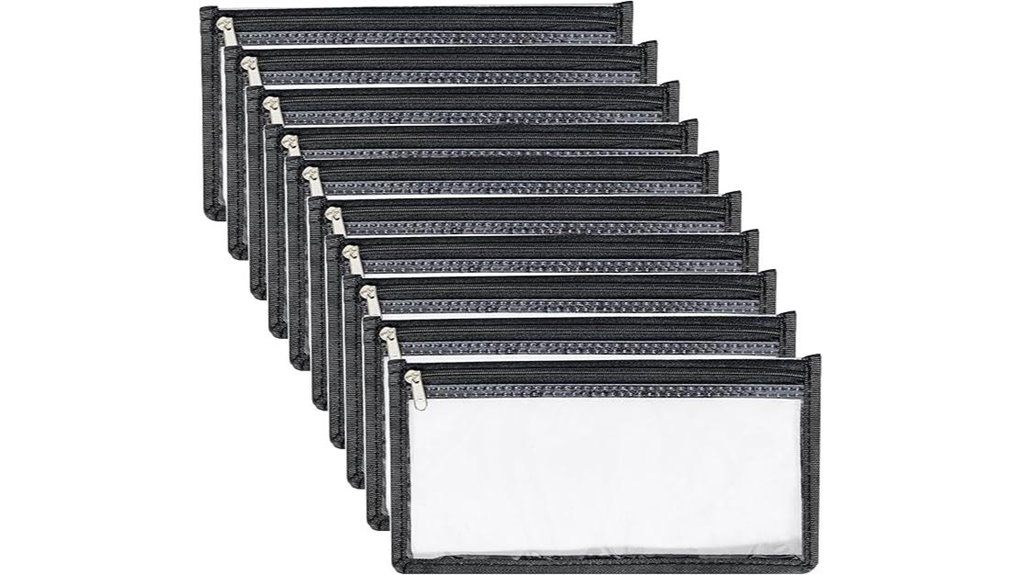 Best Zip Pouches for Travel Receipts and Tickets (Easy Sort) 12 10 clear money pouches
