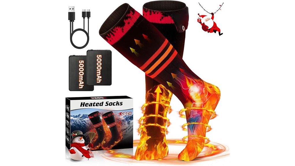 Best Heated Socks to Keep Warm in Freezing Weather 10 10 hour warm heated socks