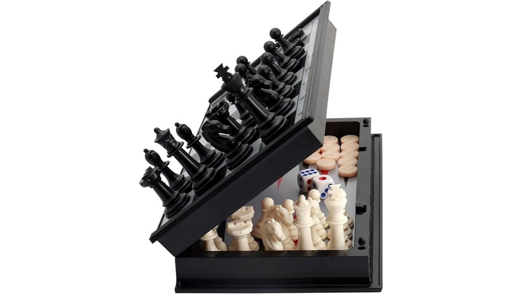 10 inch magnetic 3 in 1 chess
