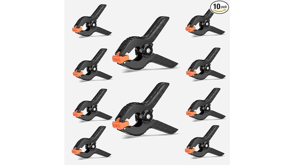 Portable Backdrop Clips For Travel Creators: Easy Setup 14 10 pack 4 5 inch plastic clamps