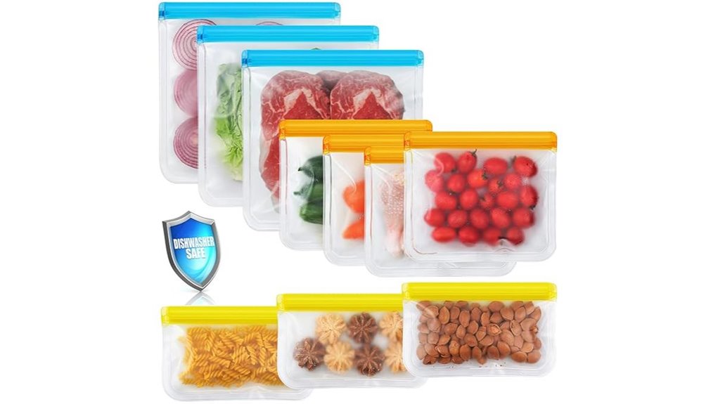 10 pack bpa free food bags