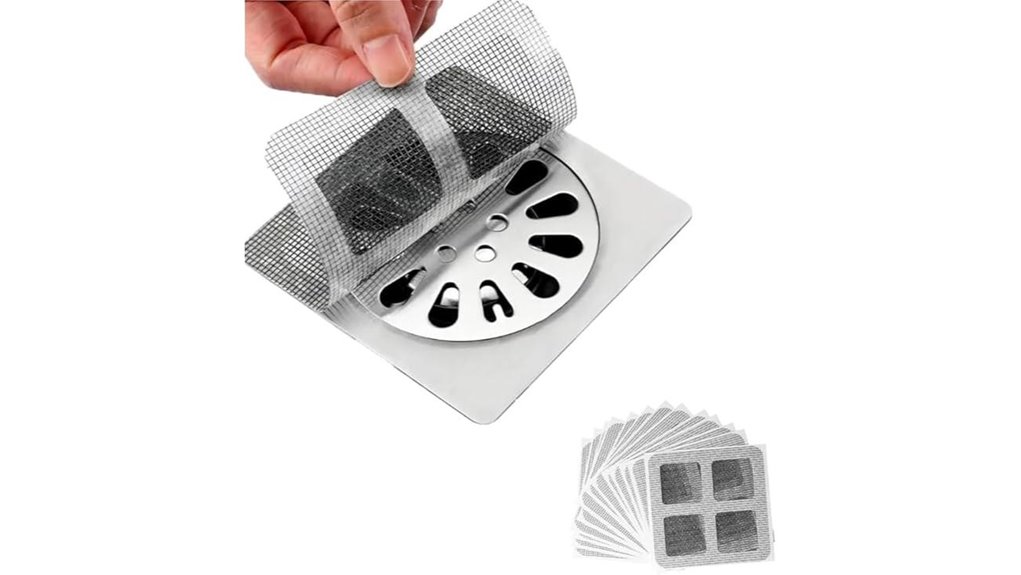 Disposable Shower Drain Covers for Travel Hair Catchers 10 10 piece mesh hair covers