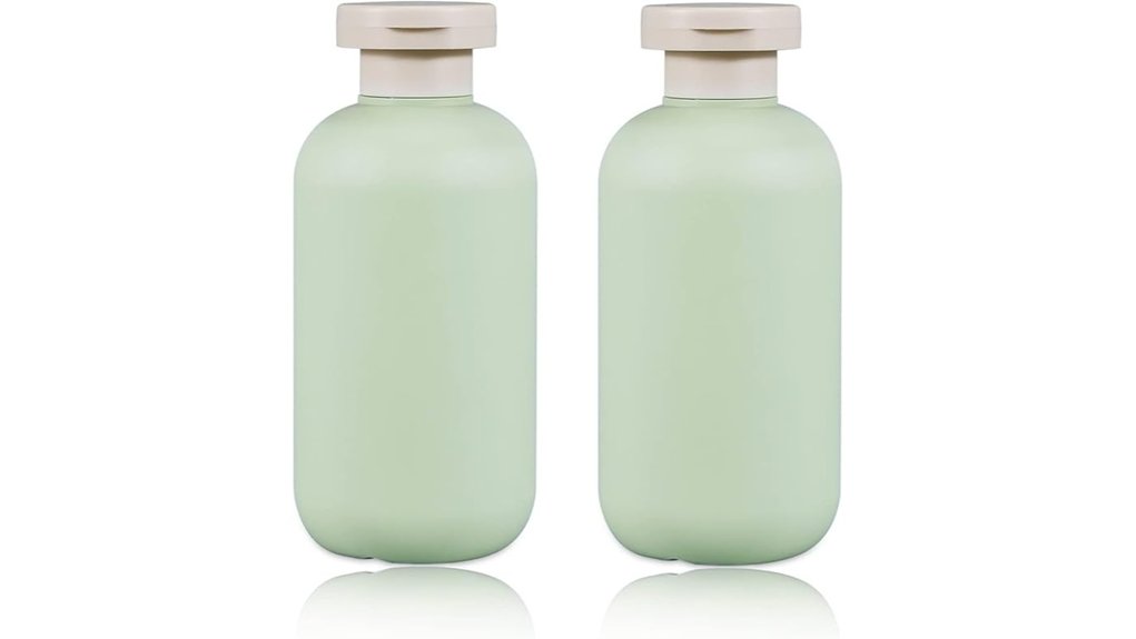 Leak-Proof Refillable Travel Bottles: Cap Design Don’t Leak 11 10oz flip cap squeeze bottles