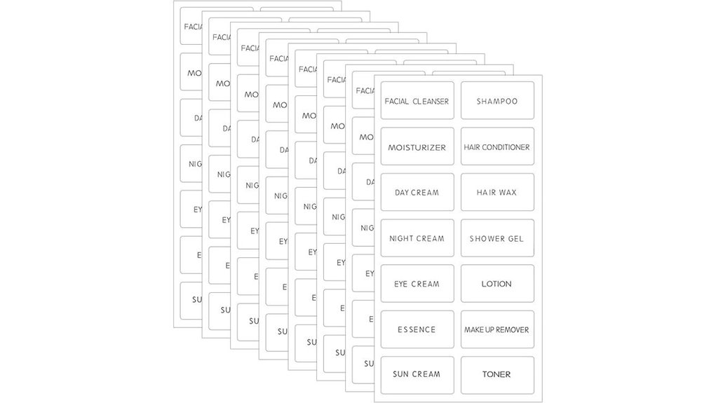 Top Waterproof, Readable Toiletry Labels for Travel Bottles 9 112 pack 0 8x0 4 waterproof cosmetic