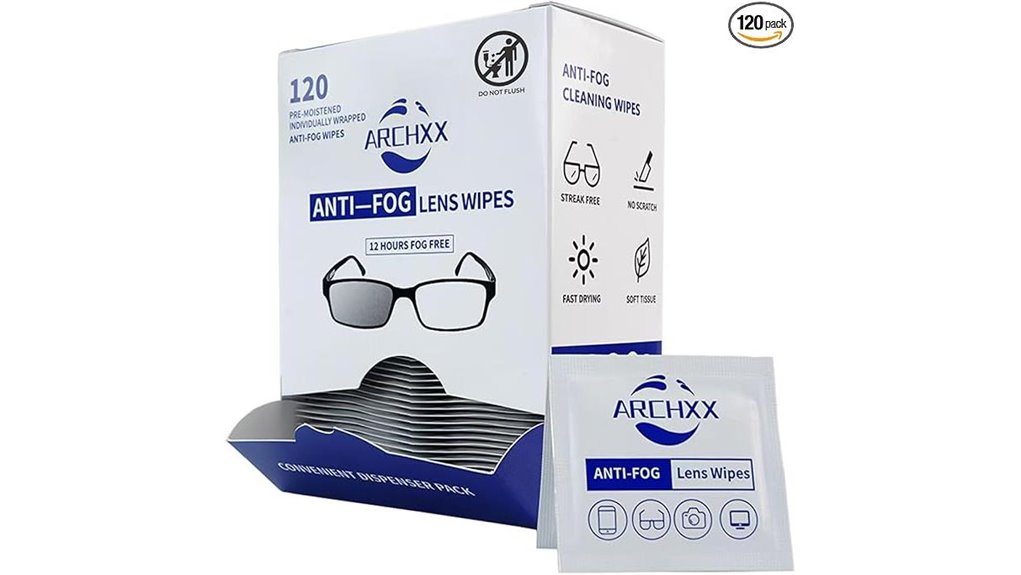 Anti‑Fog Wipes for Glasses on Trips (One‑and‑Done) Keep Clear 4 120 anti fog cleaning wipes