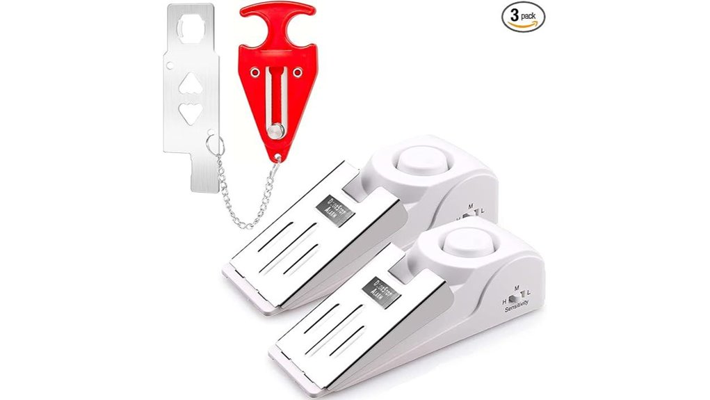 Compact Door Stop Alarms for Travelers Who Need Peace of Mind 13 120db door alarm lock