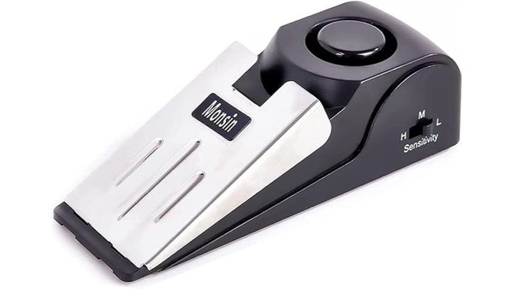 Door Wedge Alarms Every Rental Needs: Compact & Loud 6 120db floor wedge alarm