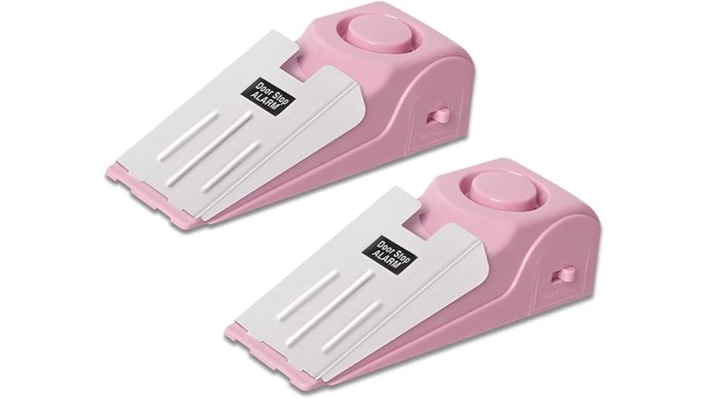 Compact Loud Door Wedge Alarms That Keep Hotel Rooms Secure 15 120db pink door alarm