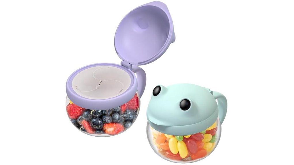 The Top Spillproof Snack Cups Toddlers Love on Flights 12 12 3oz spill proof toddler cups