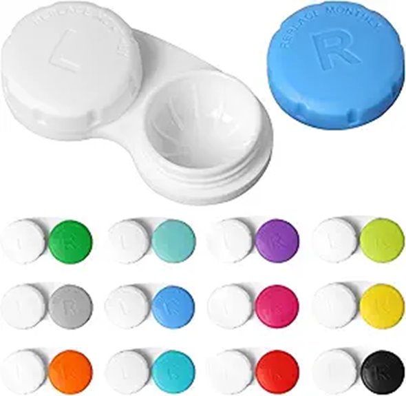 Leakproof Contact Lens Cases Every Long-Flight Traveler Needs 11 12 color leak proof lens case