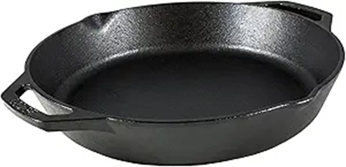 Top Cast Iron Skillets That Elevate Every Meal 6 12 inch lodge dual handle cast iron