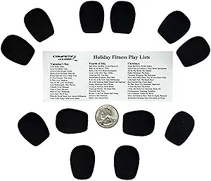 Best Travel Microphone Windscreens for Crystal Clear Outdoor Audio 11 12 pack black lavalier covers