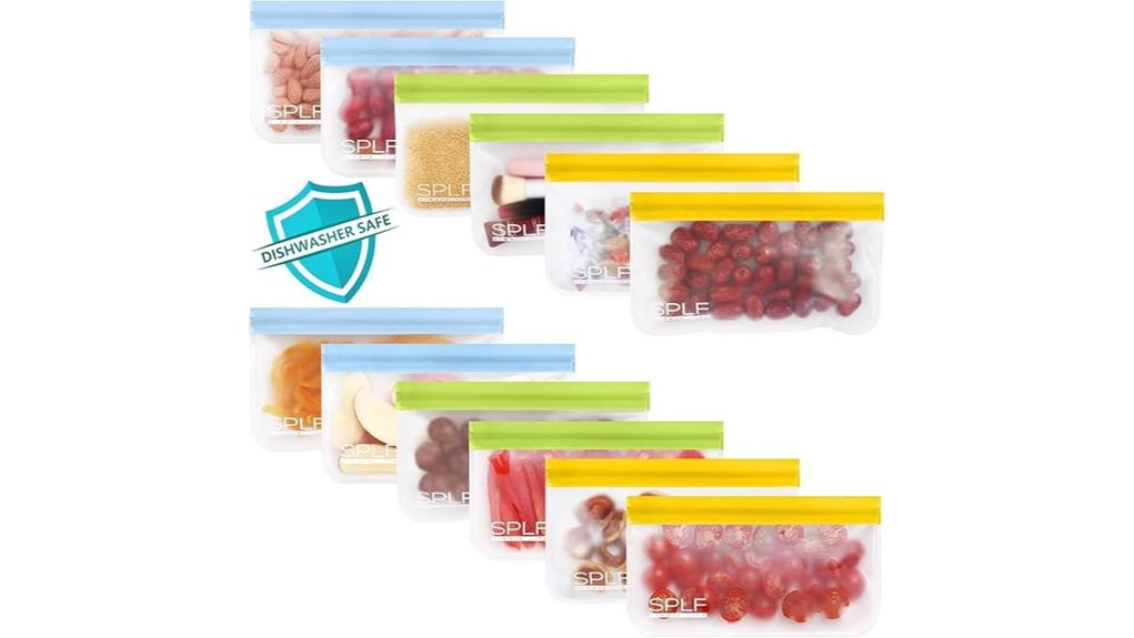 Reusable Snack Bags That Fly Clean & Convenient 4 12 pack bpa free snack bags